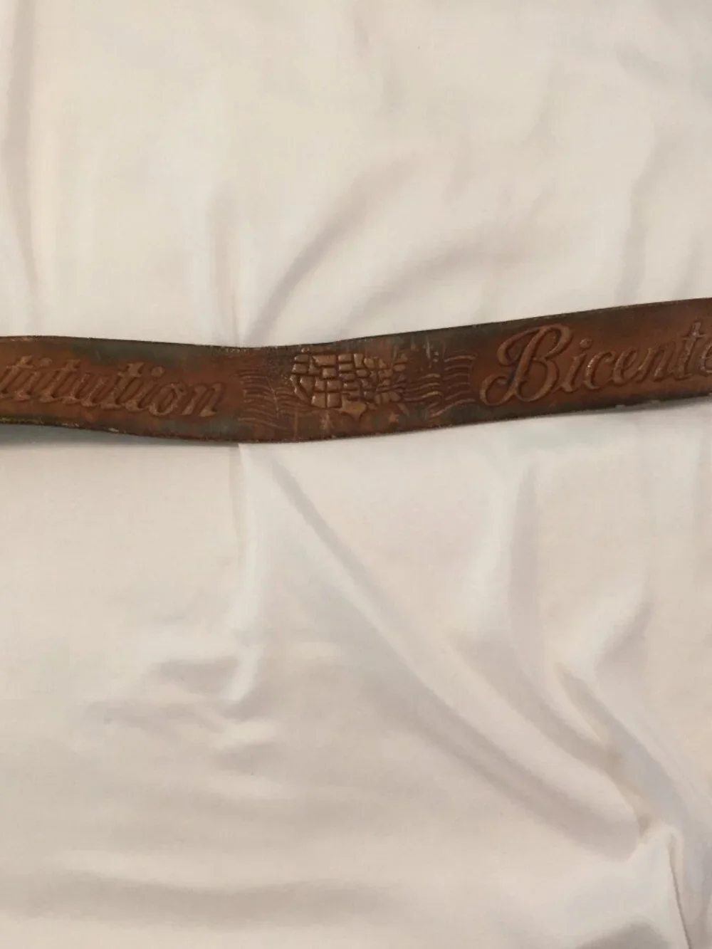 VTG 1985 Alaska Iditarod The Last Great Race Belt Buckle W/Bicentennial Belt M